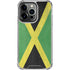 Jamaica Flag Distressed iPhone 14 Pro Clear Case